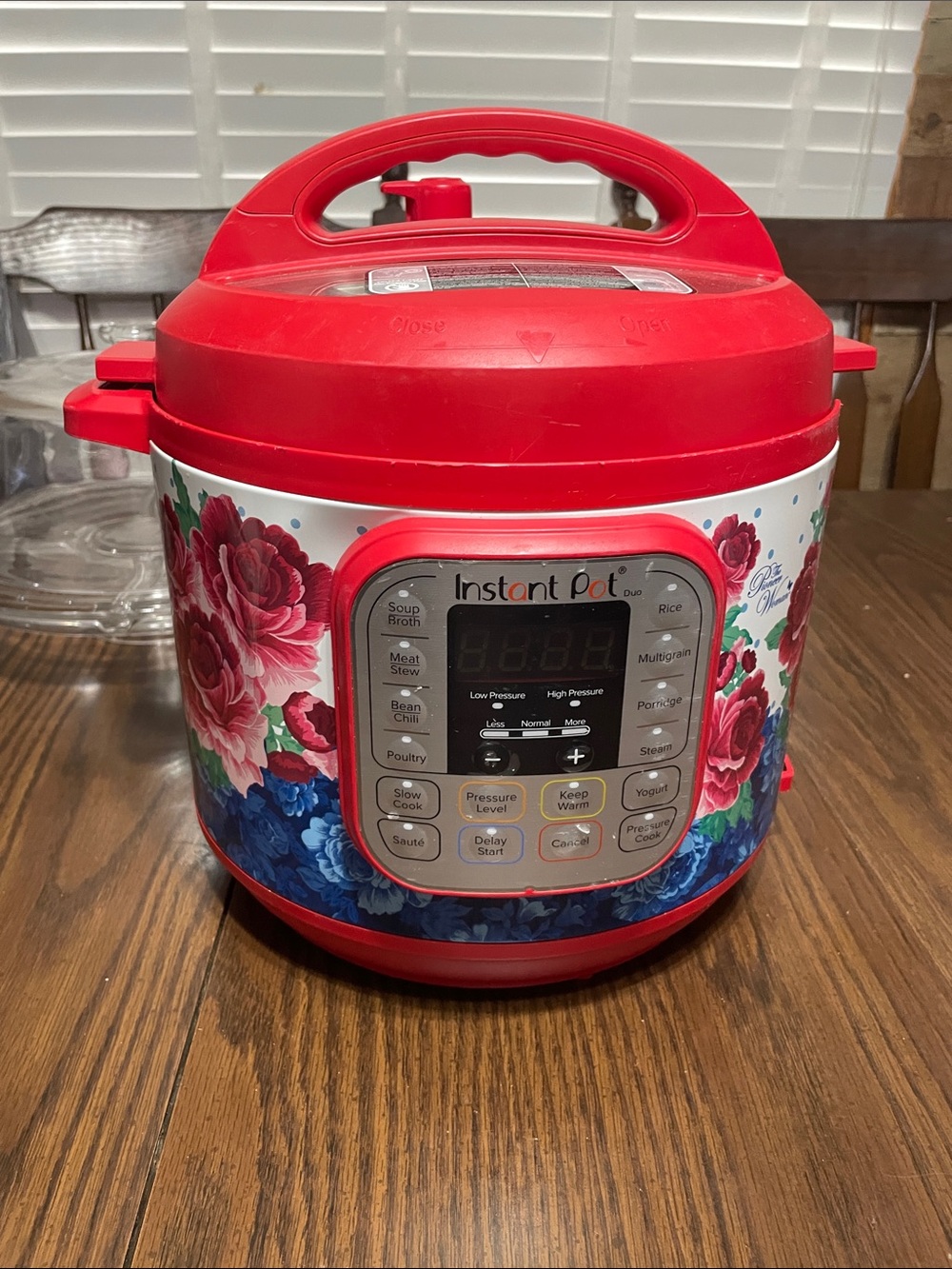 The Pioneer Woman Red Floral Instant Pot-Style Multi-Cooker
